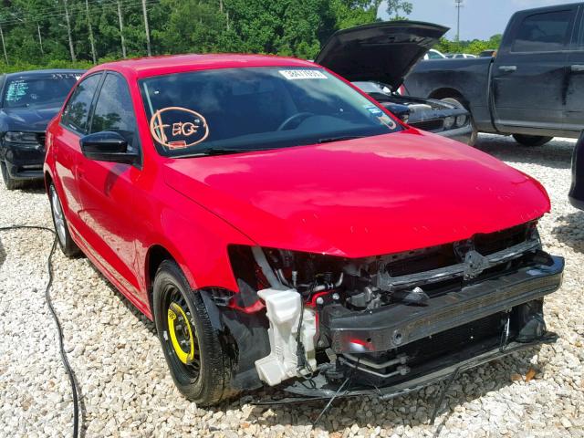 3VW2K7AJ8DM404375 - 2013 VOLKSWAGEN JETTA BASE 红色 照片 1