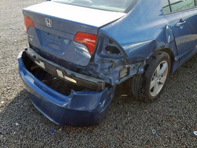 1HGFA16857L047559 - 2007 HONDA CIVIC EX BLUE photo 9