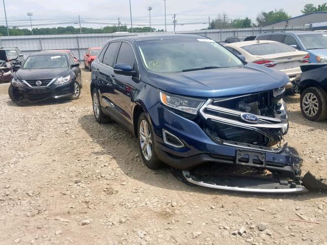 2FMPK4K8XHBB45457 - 2017 FORD EDGE TITAN BLUE photo 1