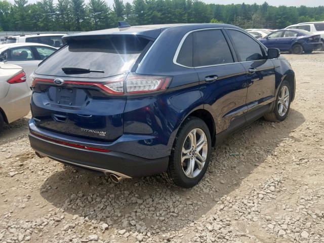 2FMPK4K8XHBB45457 - 2017 FORD EDGE TITAN BLUE photo 4