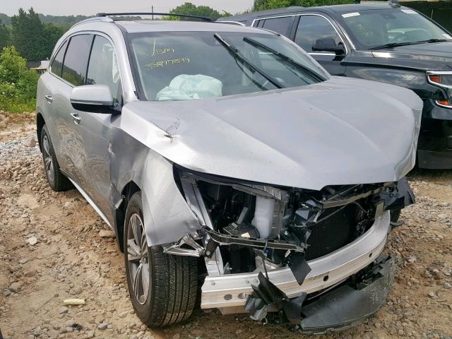 5J8YD3H39KL008057 - 2019 ACURA MDX SILVER photo 1