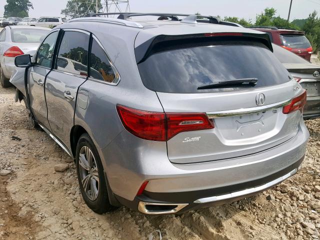 5J8YD3H39KL008057 - 2019 ACURA MDX SILVER photo 3