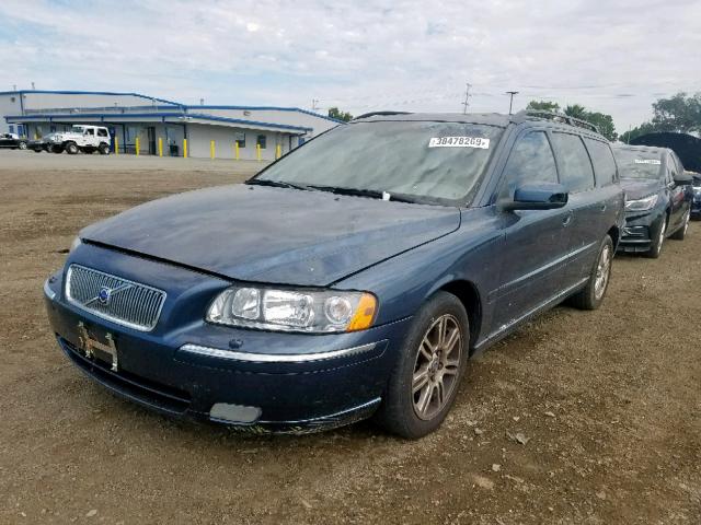 YV1SW592072622163 - 2007 VOLVO V70 2.5T BLUE photo 2