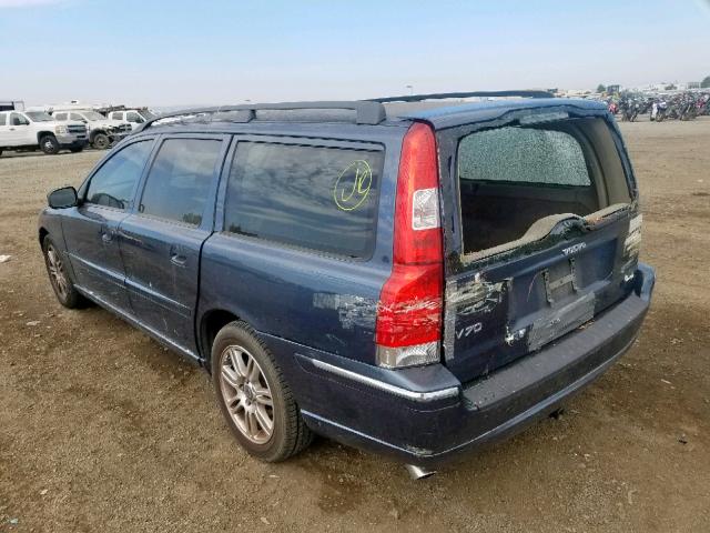 YV1SW592072622163 - 2007 VOLVO V70 2.5T BLUE photo 3