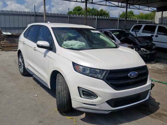 2FMTK3AP3FBC37458 - 2015 FORD EDGE SPORT WHITE photo 1