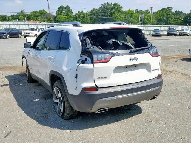 1C4PJMDX7KD165565 - 2019 JEEP CHEROKEE L WHITE photo 3