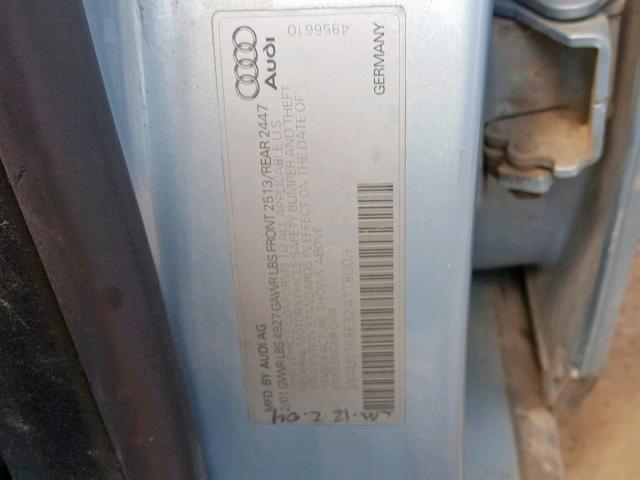 WAUVT68E32A178009 - 2002 AUDI A4 3.0 AVA TEAL photo 10