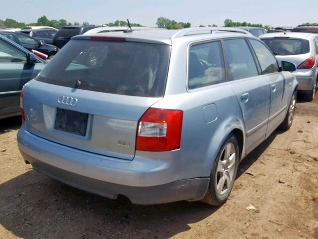 WAUVT68E32A178009 - 2002 AUDI A4 3.0 AVA TEAL photo 4