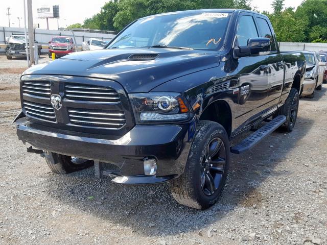 1C6RR7HT8HS757725 - 2017 RAM 1500 SPORT BLACK photo 2