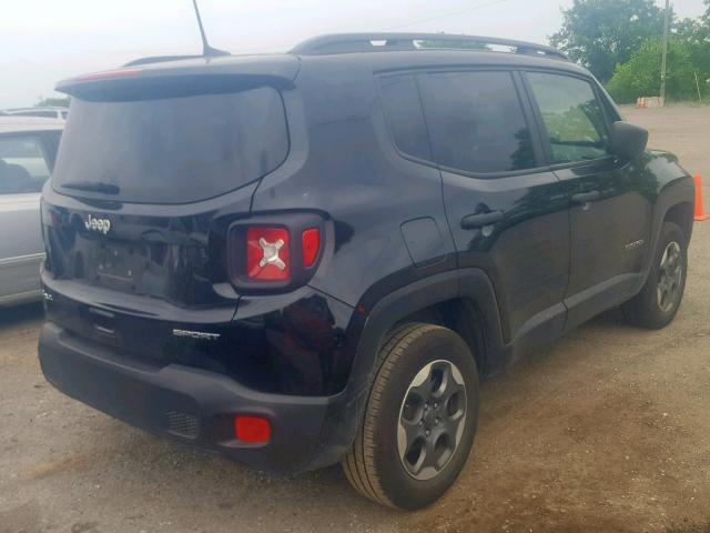 ZACCJBAB8JPH06649 - 2018 JEEP RENEGADE S შავი ფოტო 4