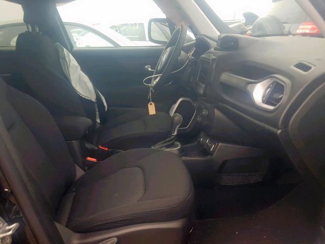 ZACCJBAB8JPH06649 - 2018 JEEP RENEGADE S შავი ფოტო 5