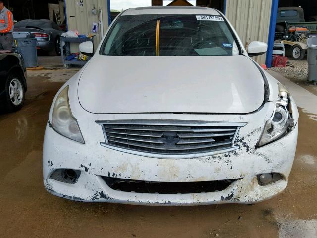 JN1CV6AP6CM934337 - 2012 INFINITI G37 BASE WHITE photo 9