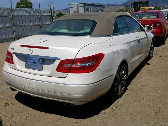 WDDKK5GF3BF095928 - 2011 MERCEDES-BENZ E 350 WHITE photo 4