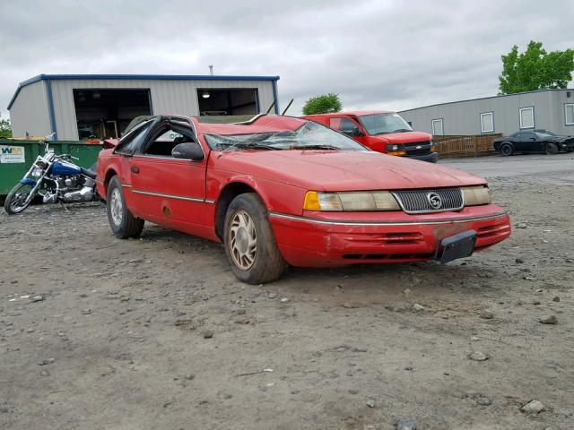 1MEPM6044MH638492 - 1991 MERCURY COUGAR LS RED photo 1