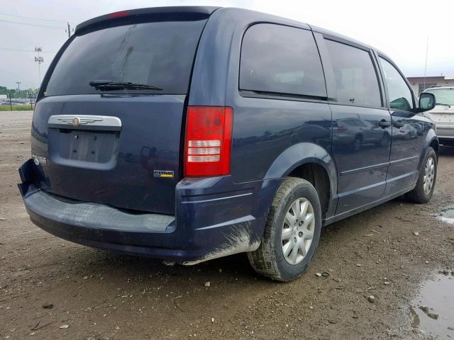 2A8HR44H28R831719 - 2008 CHRYSLER TOWN & COU BLUE photo 4