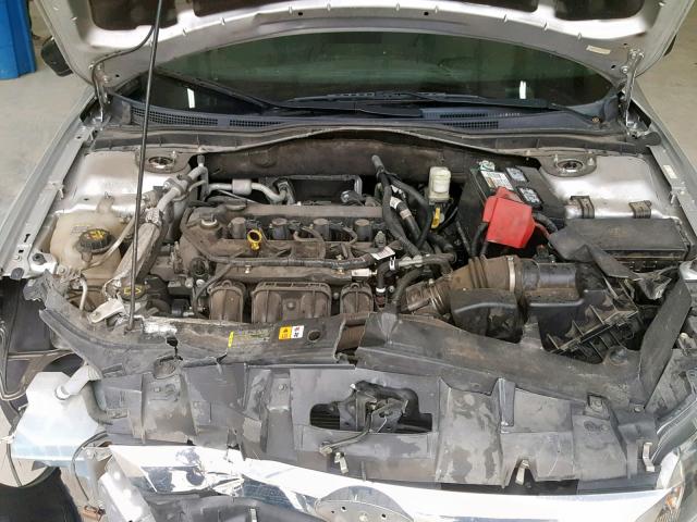 3FAHP0GA5CR150581 - 2012 FORD FUSION S SILVER photo 7