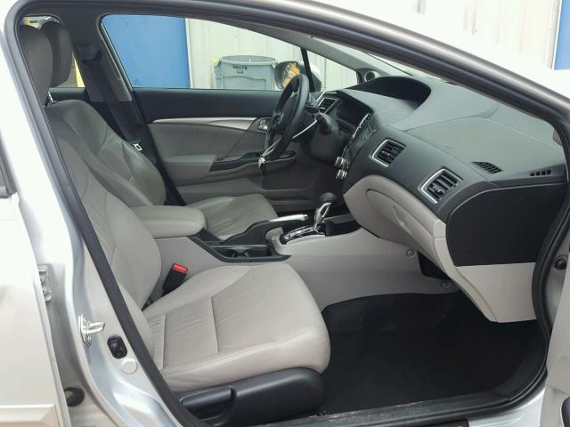 2HGFB2F93FH504277 - 2015 HONDA CIVIC EXL GRAY photo 5