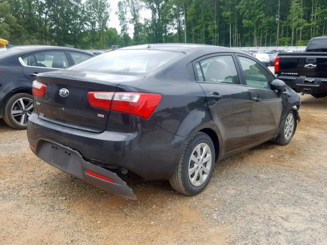 KNADM4A31D6301799 - 2013 KIA RIO LX BLACK photo 4