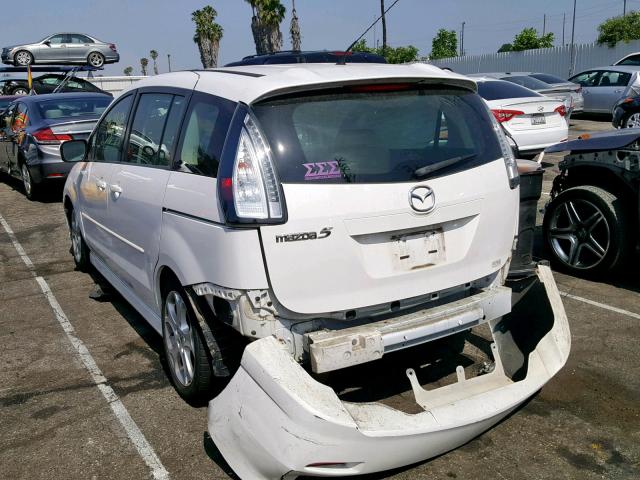 JM1CR293090357087 - 2009 MAZDA 5 WHITE photo 3