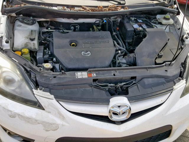 JM1CR293090357087 - 2009 MAZDA 5 WHITE photo 7