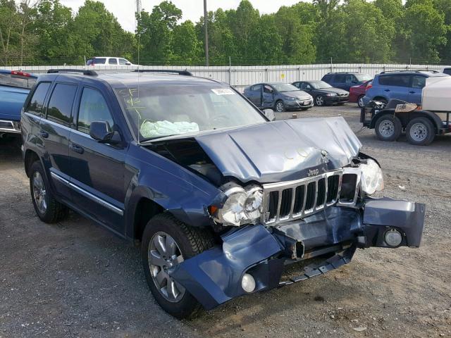 1J8HR58N18C213175 - 2008 JEEP GRAND CHER BLUE photo 1