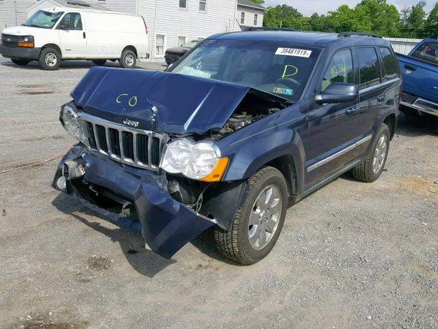 1J8HR58N18C213175 - 2008 JEEP GRAND CHER BLUE photo 2