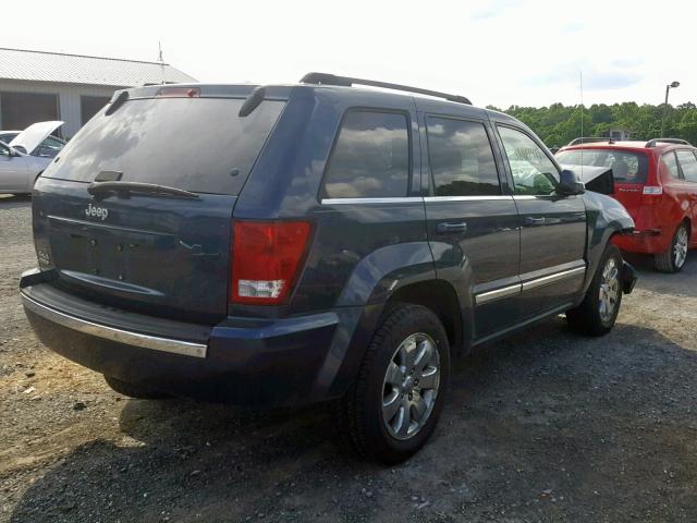 1J8HR58N18C213175 - 2008 JEEP GRAND CHER BLUE photo 4