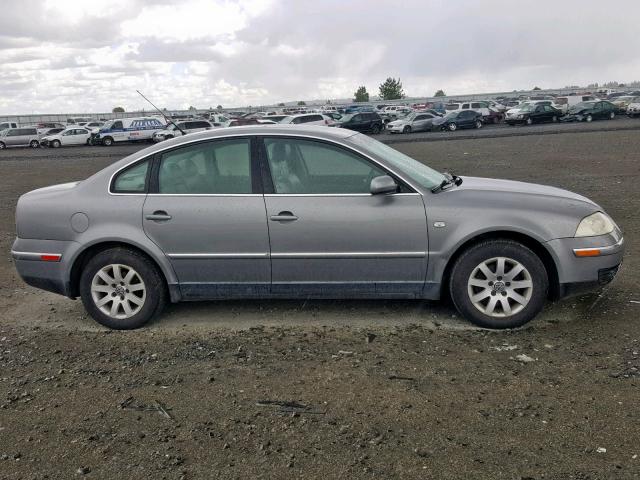 WVWPD63BX3P287572 - 2003 VOLKSWAGEN PASSAT GLS GRAY photo 9