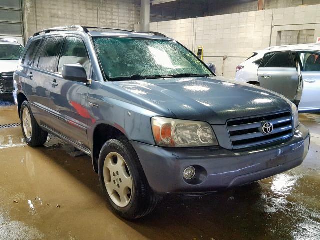 JTEEP21A650111983 - 2005 TOYOTA HIGHLANDER BLUE photo 1