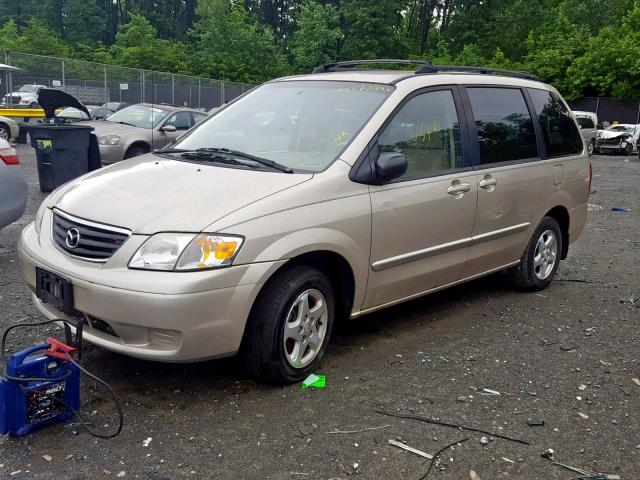 JM3LW28G3Y0149756 - 2000 MAZDA MPV WAGON TAN photo 2