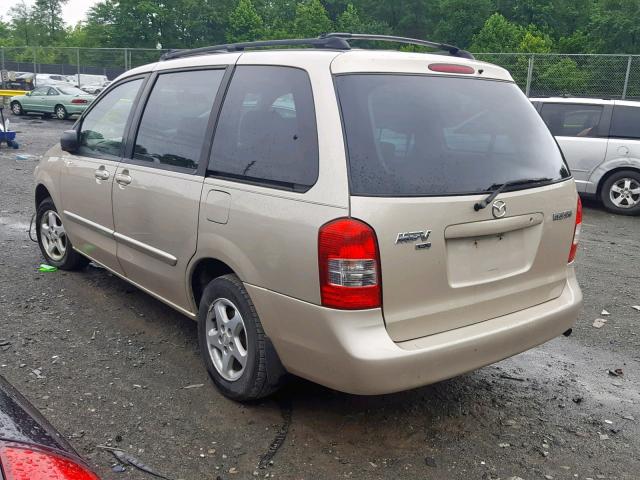 JM3LW28G3Y0149756 - 2000 MAZDA MPV WAGON TAN photo 3