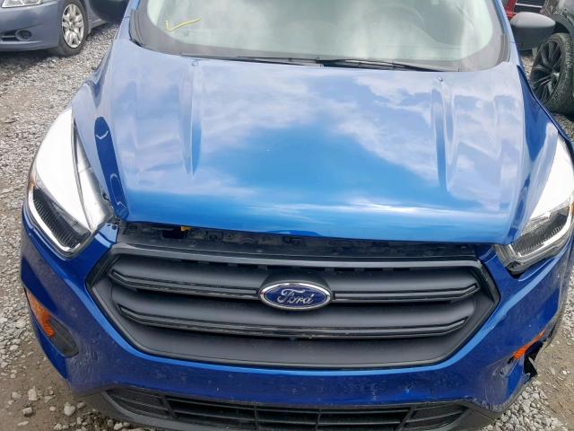 1FMCU0F7XHUB36447 - 2017 FORD ESCAPE S BLUE photo 7