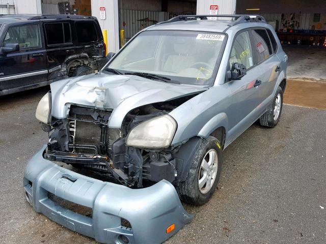 KM8JM12B56U479087 - 2006 HYUNDAI TUCSON GL BLUE photo 2