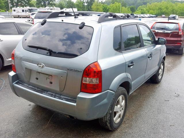 KM8JM12B56U479087 - 2006 HYUNDAI TUCSON GL BLUE photo 4