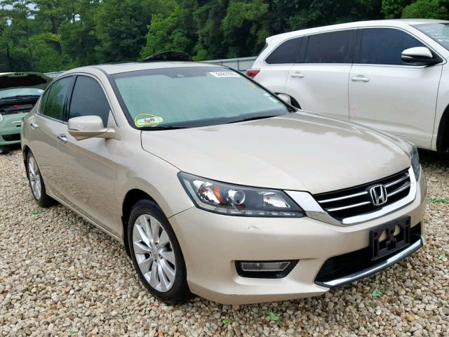 1HGCR3F81DA001726 - 2013 HONDA ACCORD EXL GOLD photo 1