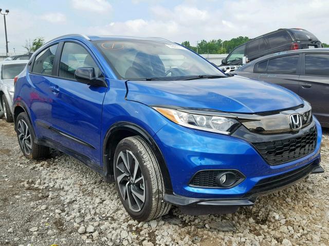 3CZRU6H11KG705183 - 2019 HONDA HR-V SPORT BLUE photo 1