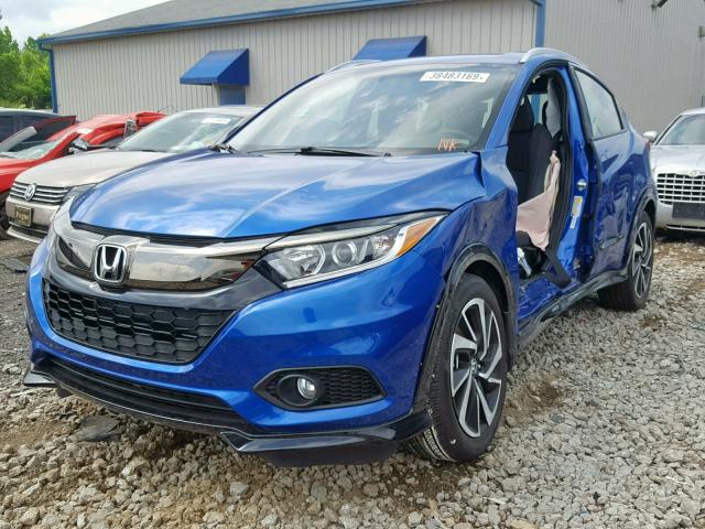 3CZRU6H11KG705183 - 2019 HONDA HR-V SPORT BLUE photo 2