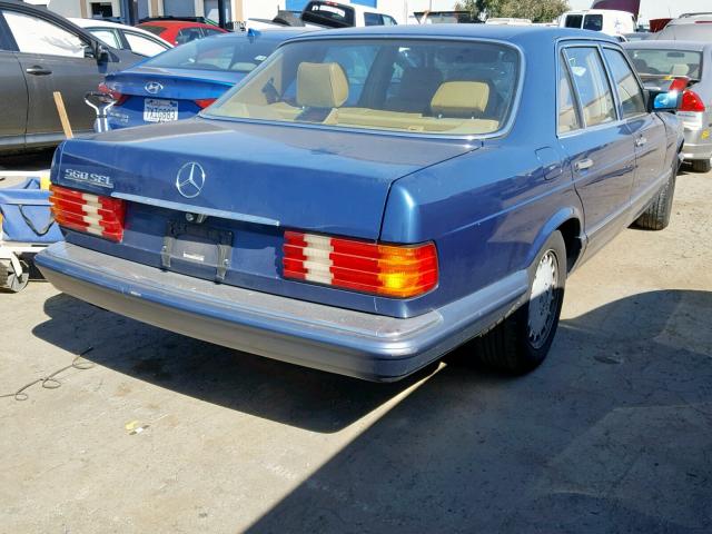 WDBCA39E0LA503843 - 1990 MERCEDES-BENZ 560 SEL BLUE photo 4