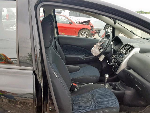 3N1CE2CP0FL387246 - 2015 NISSAN VERSA NOTE BLACK photo 5