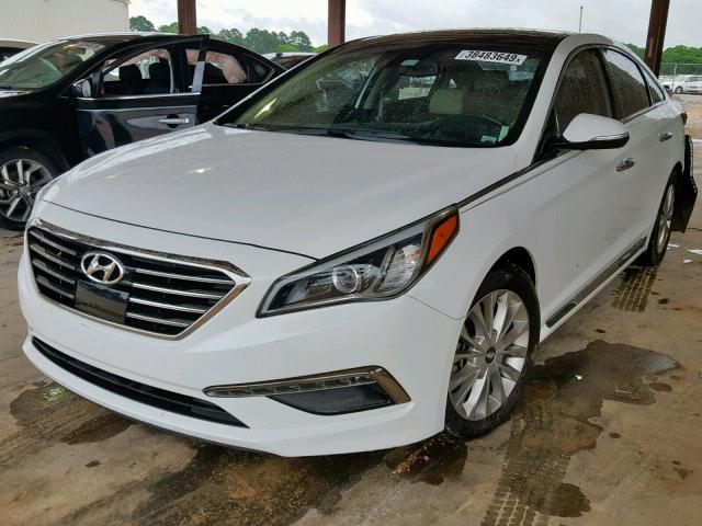 5NPE34AF9FH202158 - 2015 HYUNDAI SONATA SPO WHITE photo 2