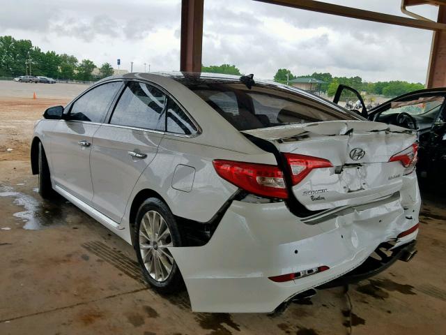 5NPE34AF9FH202158 - 2015 HYUNDAI SONATA SPO WHITE photo 3