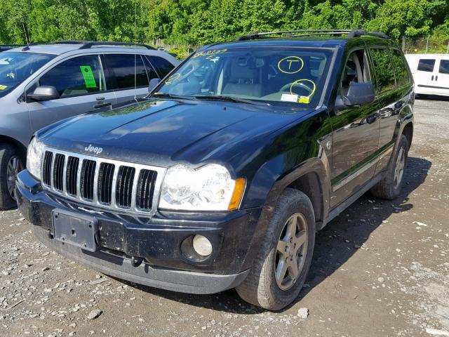 1J8HR58277C523531 - 2007 JEEP GRAND CHER BLACK photo 2