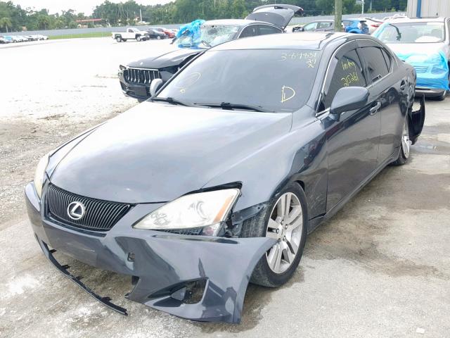 JTHBK262172041693 - 2007 LEXUS IS 250 GRAY photo 2