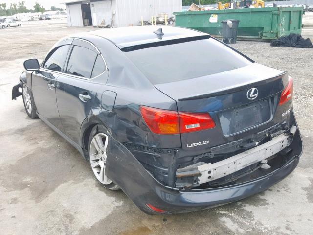 JTHBK262172041693 - 2007 LEXUS IS 250 GRAY photo 3