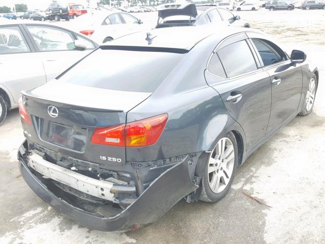 JTHBK262172041693 - 2007 LEXUS IS 250 GRAY photo 4