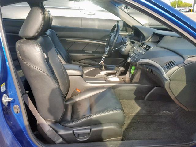 1HGCS2B81AA010233 - 2010 HONDA ACCORD EXL BLUE photo 5