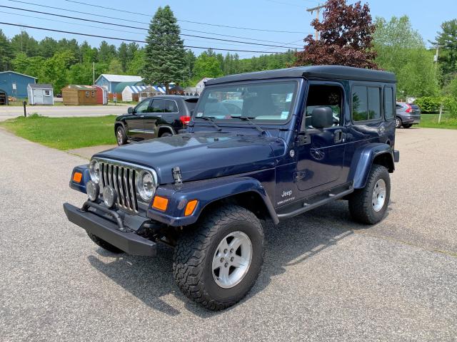 1J4FA44S06P711153 - 2006 JEEP WRANGLER / BLUE photo 2