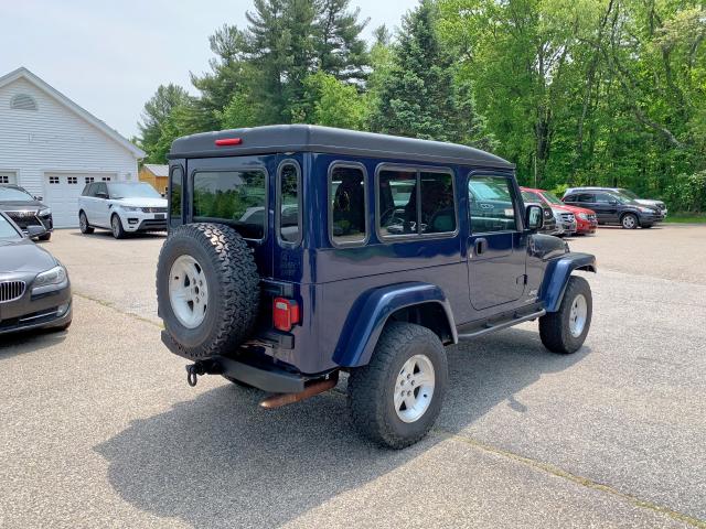 1J4FA44S06P711153 - 2006 JEEP WRANGLER / BLUE photo 4