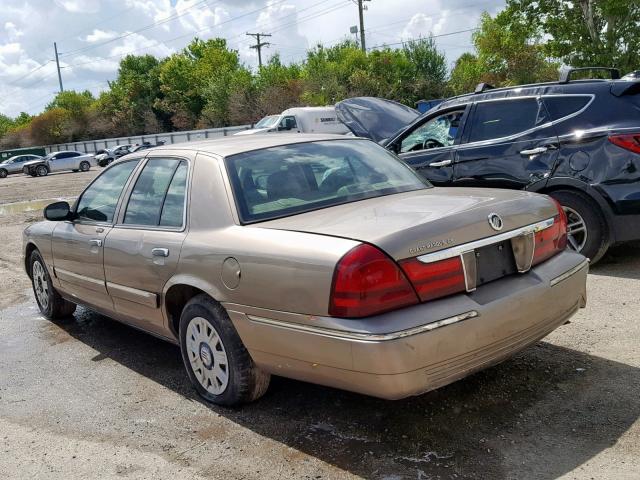 2MEFM74W94X665507 - 2004 MERCURY GRAND MARQ BROWN photo 3