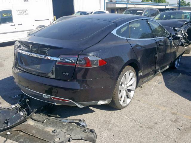 5YJSA1S29FF081214 - 2015 TESLA MODEL S 70 BLACK photo 4